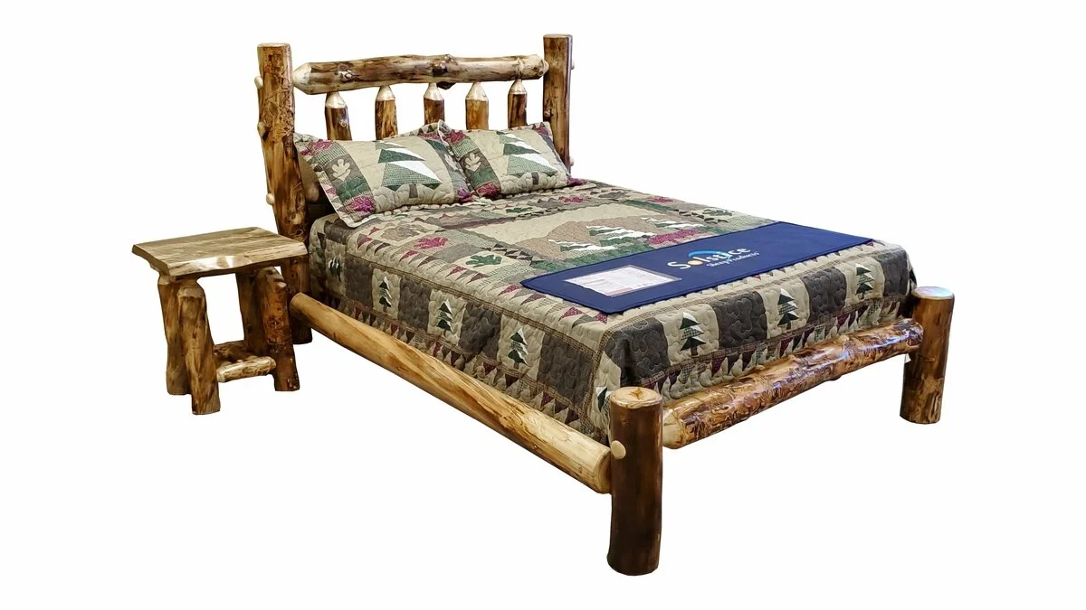 Aspen Log Mountain Bed — EZ Mountain Rustic Furniture